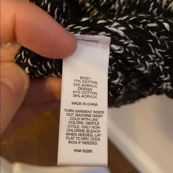 Express Multi Print Cardigan Open Style Sweater - Picture 8 of 8